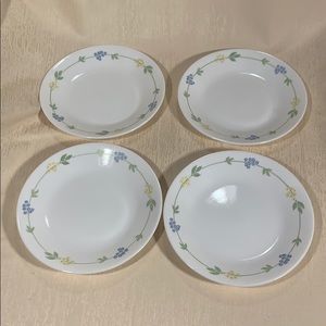 4 Corelle Secret Garden Bread & Butter/Desert